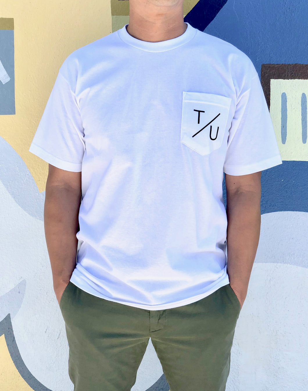 Short Sleeved Pocket Tee - White