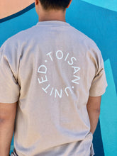 Unisex Short Sleeve Pocket Tee - Sand/White
